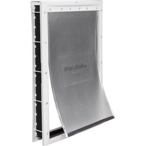 Large PetSafe Dog Door 100 lb Capacity Plastic Frame Indoor Outdoor with Panel